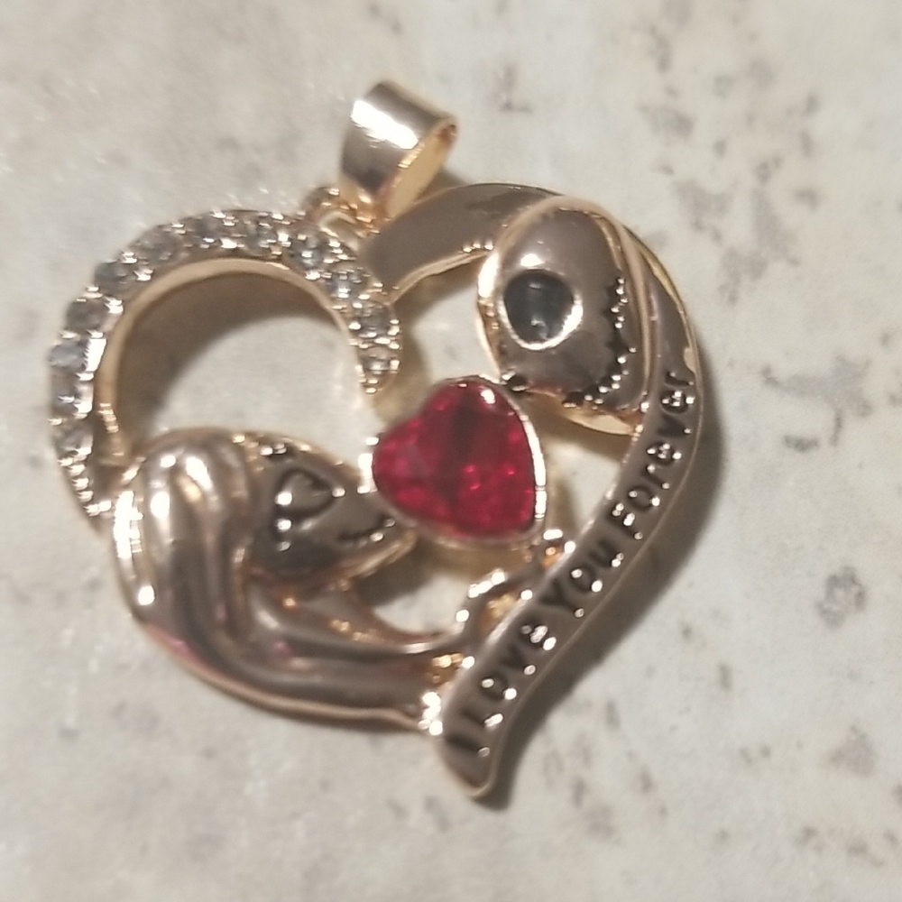 Nightmare Before Christmas Inspired Heart Charm